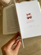 Journal de lecture A5 fait main - 100 critiques de livres - avis de lecture - romance - carnet de notes