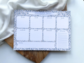 Weekly planner floral style cottagecore - planning de la semaine - semainier - organisation hebdomadaire - bloc-notes