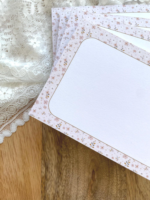 Bloc-notes A6 fait main style cottagecore - Accessoire de bureau - To do list
