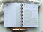 Carnet de recettes familiales A5 fait main à spirales floral style cottagecore - Family Cook book