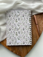 Carnet de recettes familiales A5 fait main à spirales floral style cottagecore - Family Cook book