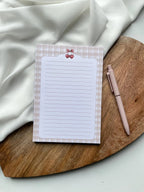 Bloc-notes A5 ligné - accessoire de bureau - To-do list - fait main