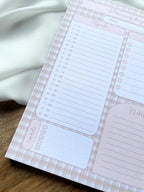 Planning du jour - bloc-notes d'organisation quotidienne - agenda - to-do list