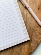 Bloc-notes A5 ligné - accessoire de bureau - To-do list - fait main