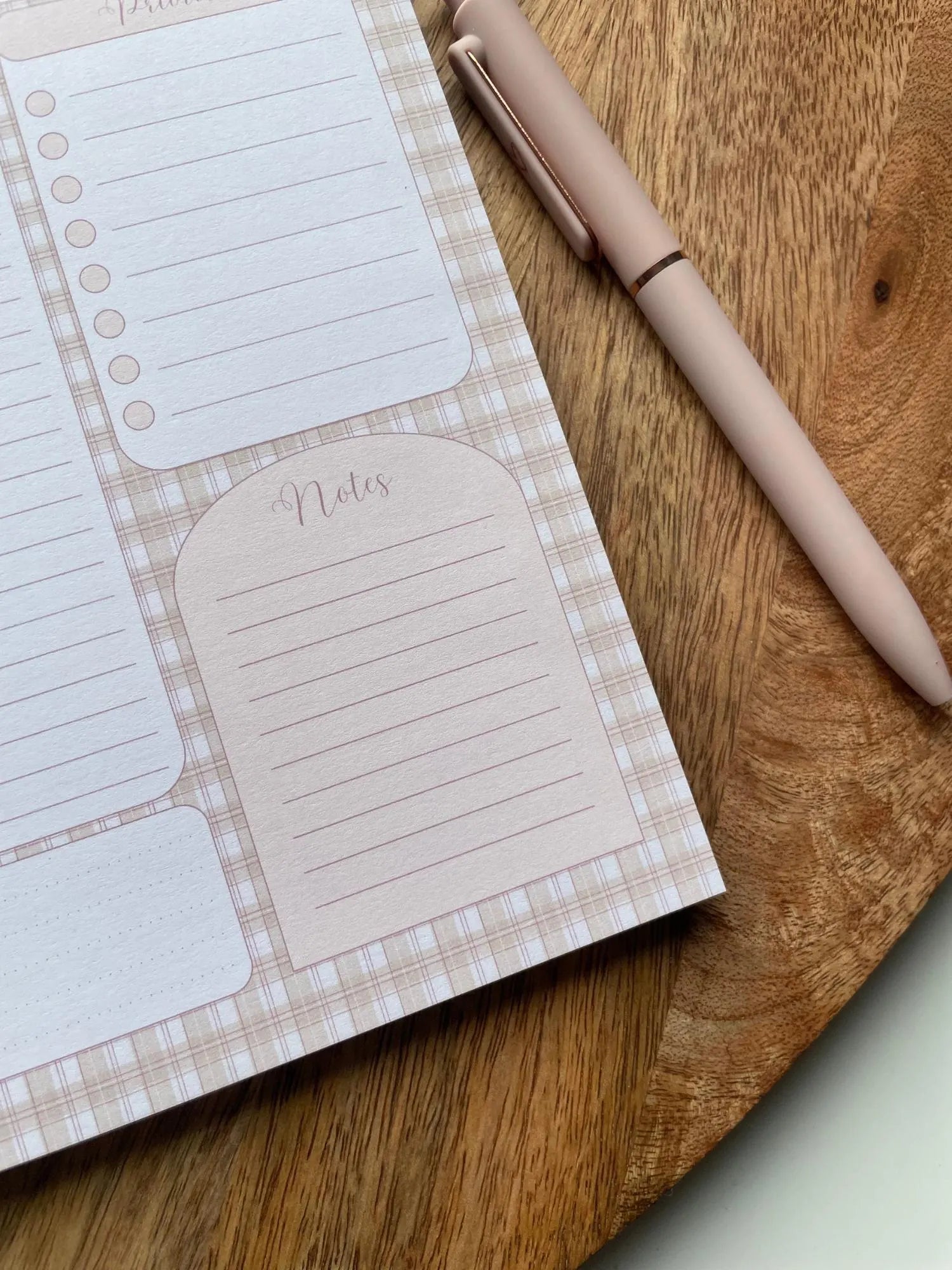 Planning du jour - bloc-notes d'organisation quotidienne - agenda - to-do list