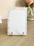 Bloc-notes ligné A5 fait main style cottagecore - carnet de notes romantique - accessoire de bureau - to-do list - organisation