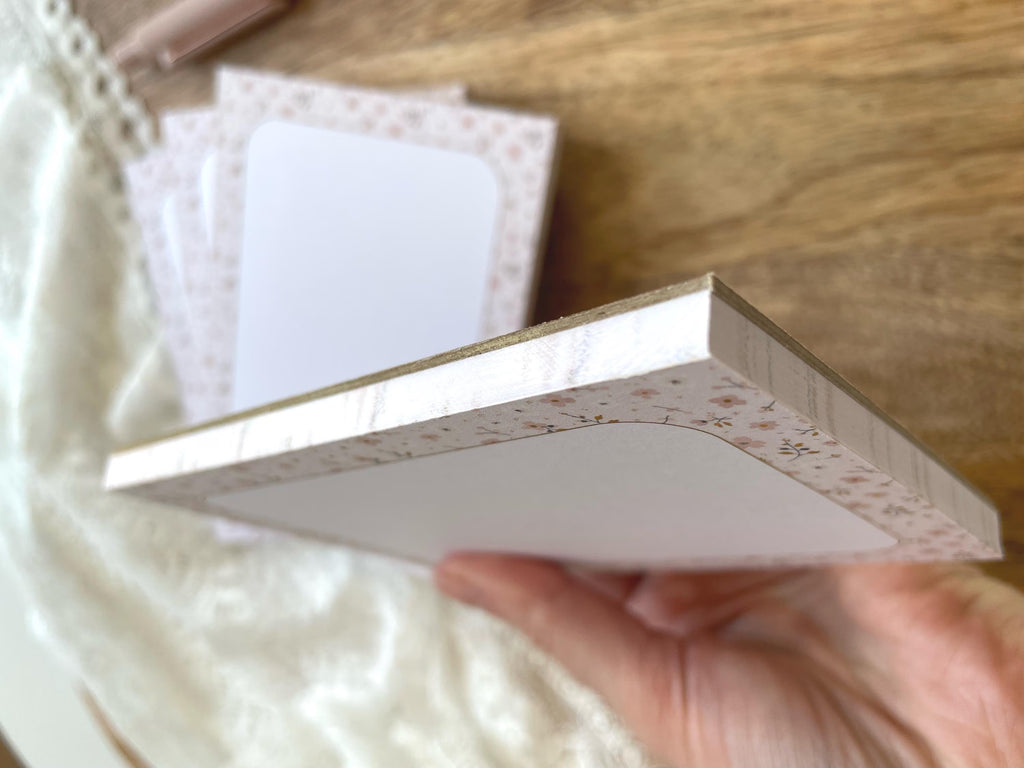 Bloc-notes A6 fait main style cottagecore - Accessoire de bureau - To do list