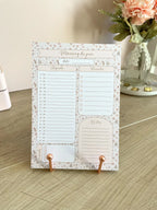 Daily planner romantique - bloc de planning quotidien A5 - organisation quotidienne - accessoire de bureau - style cottagecore