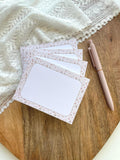 Bloc-notes A6 fait main style cottagecore - Accessoire de bureau - To do list
