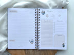 Carnet de recettes à spirales A5 - personnalisable - fait main style cottagecore Vichy - les recettes de maman
