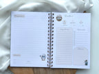 Carnet de recettes à spirales A5 - personnalisable - fait main style cottagecore Vichy - les recettes de maman