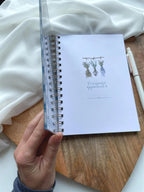 Carnet de recettes à spirales A5 - personnalisable - fait main style cottagecore Vichy - les recettes de maman