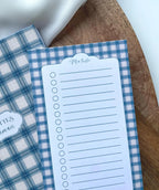 Carnet de recettes à spirales A5 - personnalisable - fait main style cottagecore Vichy - les recettes de maman