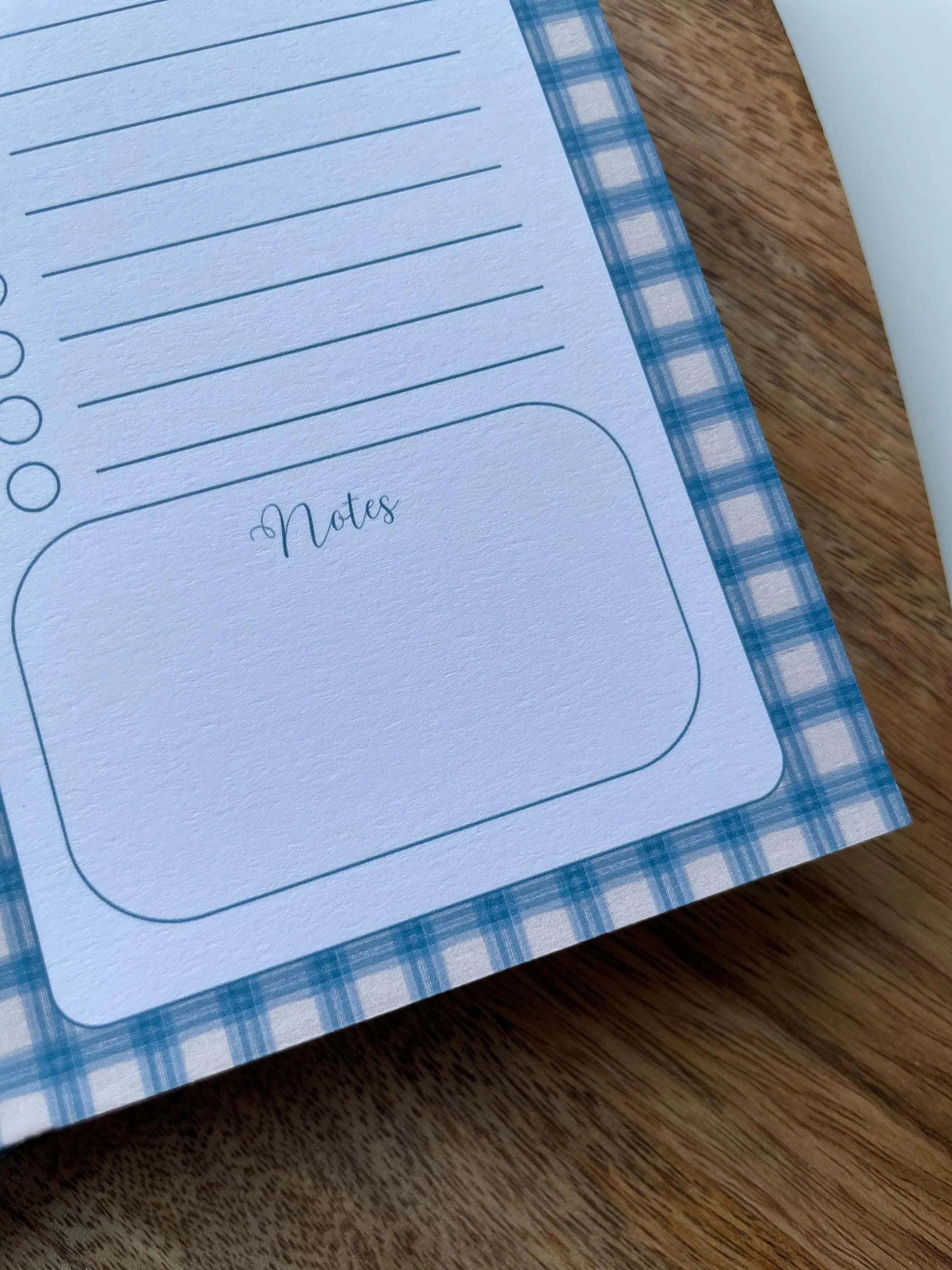 Carnet de recettes à spirales A5 - personnalisable - fait main style cottagecore Vichy - les recettes de maman